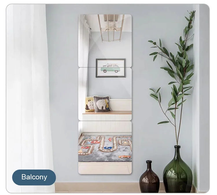 4pcs Mirror Wall Stickers