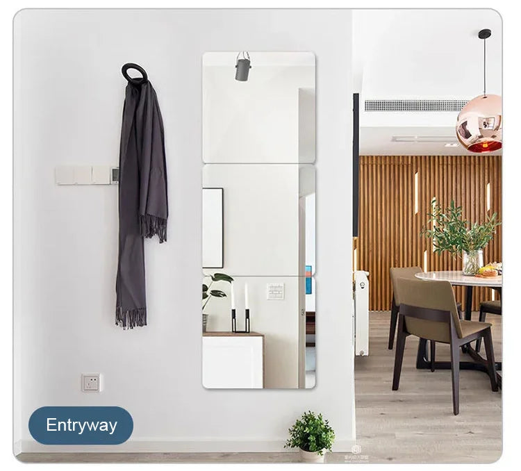 4pcs Mirror Wall Stickers
