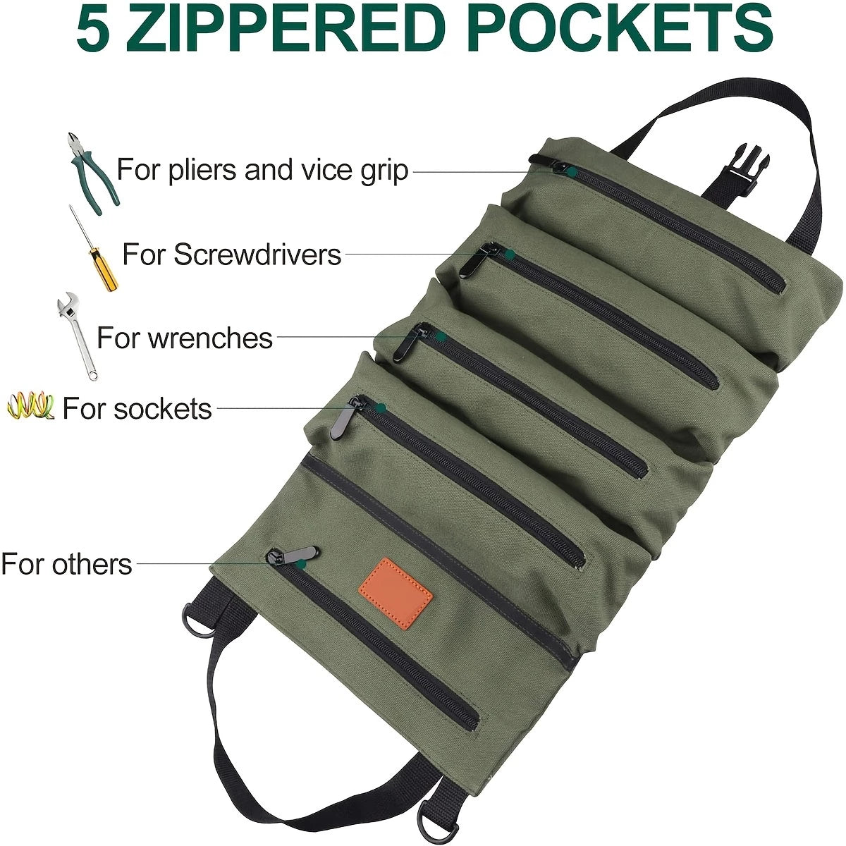Tool Bag gulung 5 zip